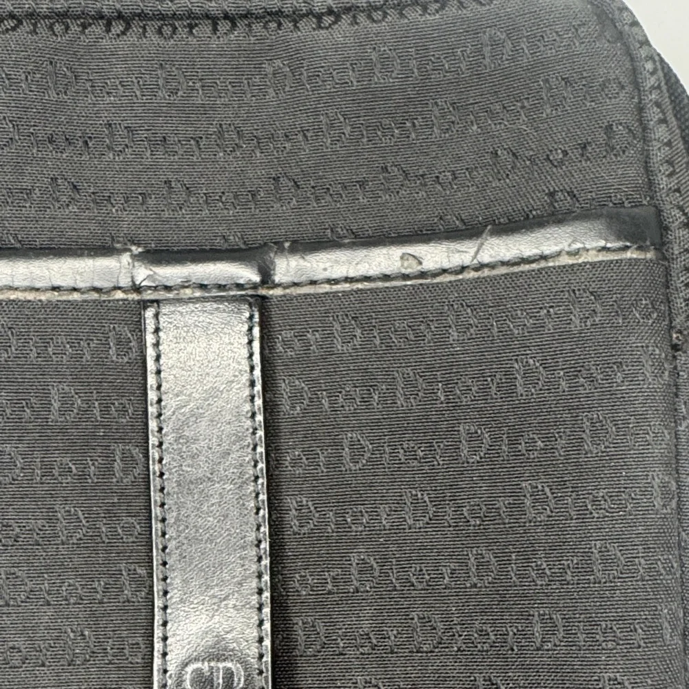 CD ☝️✨ Authentic Christian Dior Black Canvas Crossbody Bag ✨